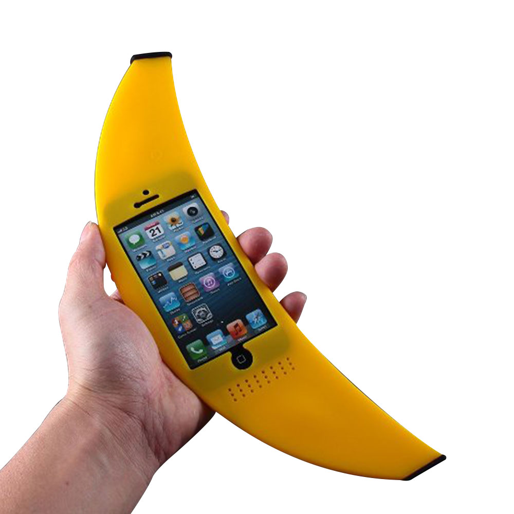 Celebrity Yellow Banana Shape Phone Shell Case For IPhone5/5S/4/4S